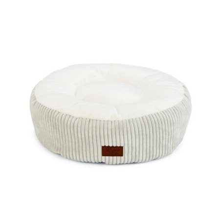 Designed by Lotte DBL Katzenbett Ribbed hellgrau