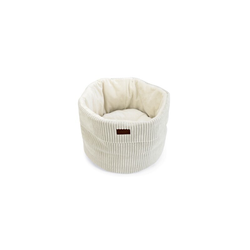 Designed by Lotte DBL Katzenkorb Ribbed hellgrau