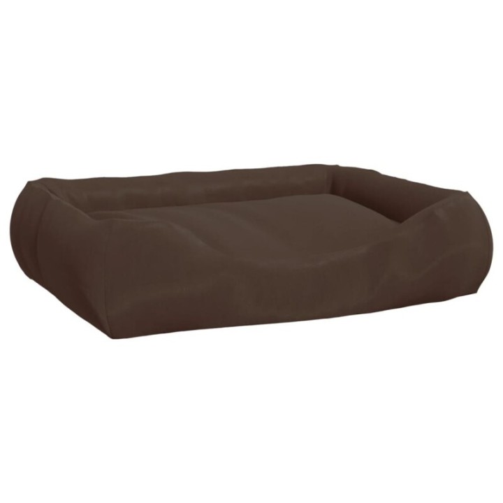 VidaXL Hundebett mit Kissen Oxford-Gewebe braun 58 cm, 18 cm, 75 cm
