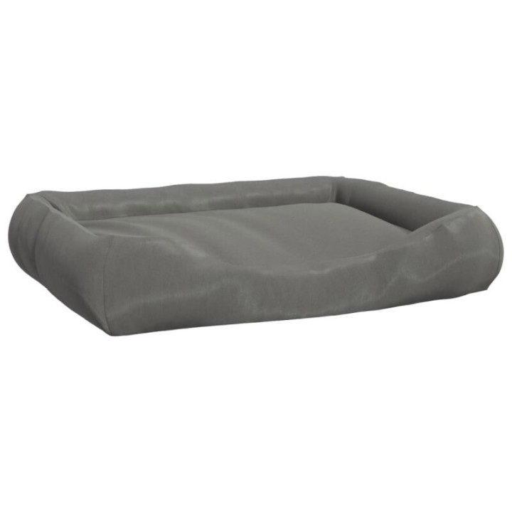 VidaXL Hundebett mit Kissen Oxford-Gewebe grau 75 cm, 19 cm, 89 cm