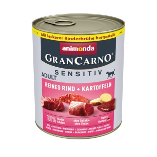 animonda GranCarno Adult Sensitive 6 x 800 g - Reines Rind & Kartoffeln