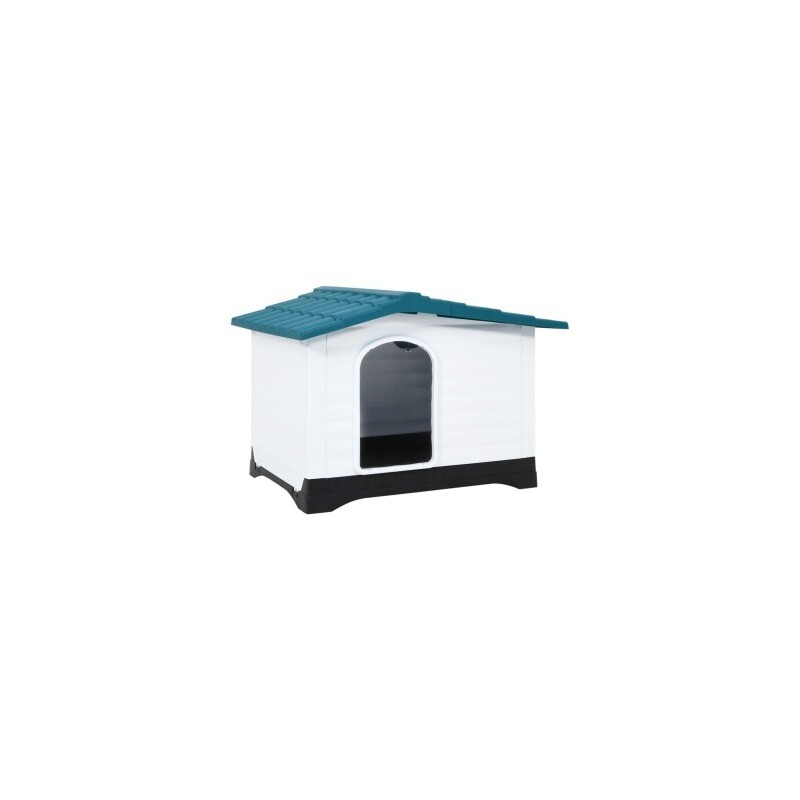 VidaXL Hundehütte aus Polypropylen blau 90,5 cm, 68 cm, 66 cm
