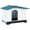 VidaXL Hundehütte aus Polypropylen blau 90,5 cm, 68 cm, 66 cm