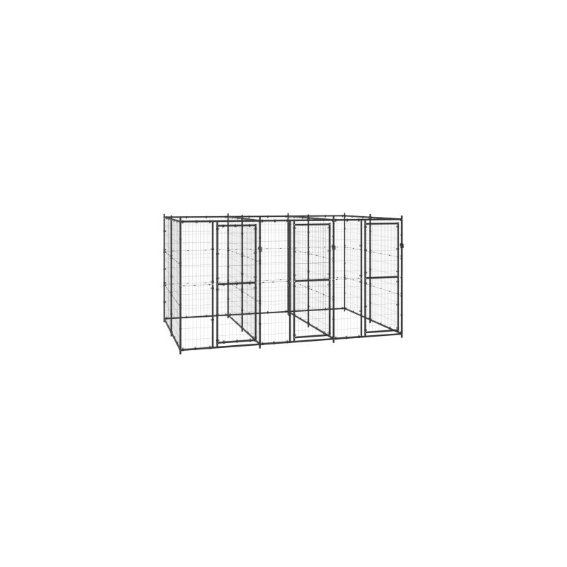 VidaXL Hundehütte 3,3 m, 2,2 m, 1,8 m