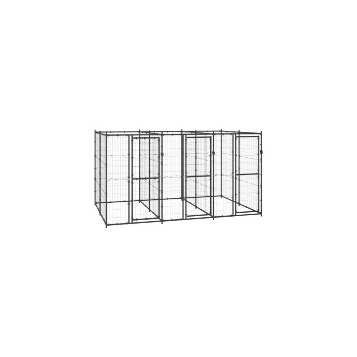 VidaXL Hundehütte 3,3 m, 2,2 m, 1,8 m