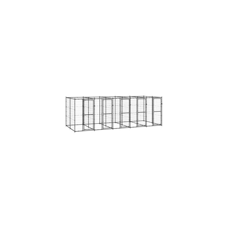 VidaXL Hundehütte 5,5 m, 2,2 m, 1,8 m