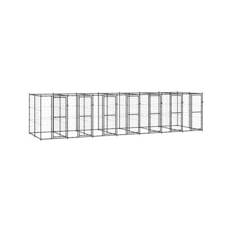 VidaXL Hundehütte 7,7 m, 2,2 m, 1,8 m