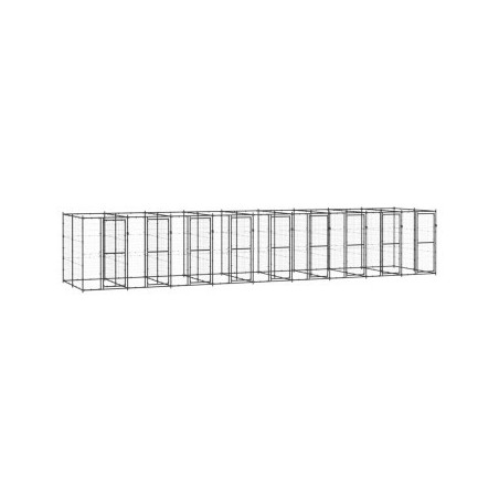 VidaXL Hundehütte 9,9 m, 2,2 m, 1,8 m