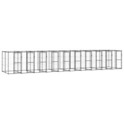 VidaXL Hundehütte 11 m, 2,2 m, 1,8 m