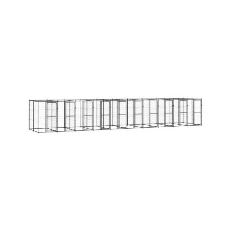 VidaXL Hundehütte 11 m, 2,2 m, 1,8 m