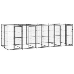 VidaXL Hundehütte 5,5 m, 2,2 m, 1,8 m