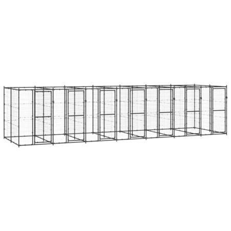 VidaXL Hundehütte 7,7 m, 2,2 m, 1,8 m