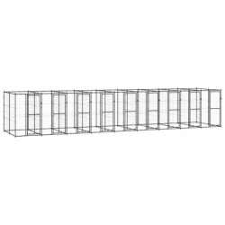 VidaXL Hundehütte 9,9 m, 2,2 m, 1,8 m