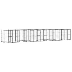 VidaXL Hundehütte 11 m, 2,2 m, 1,8 m
