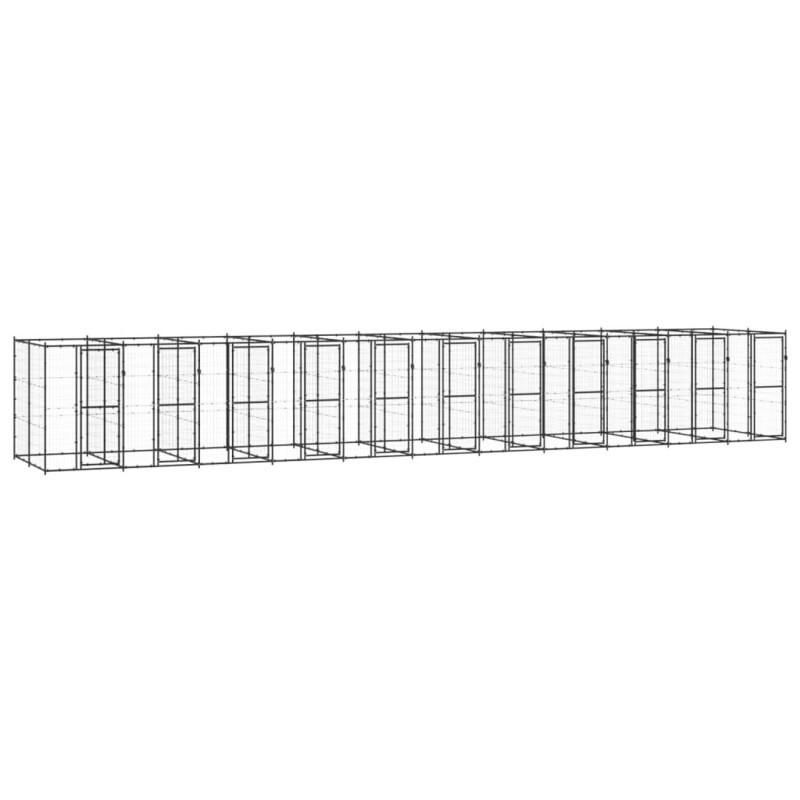 VidaXL Hundehütte 12,1 m, 2,2 m, 1,8 m