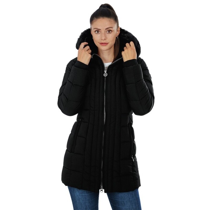 Knuffelwuff Damen Winterjacke Amsterdam Größe: M / 38 Khaki schwarz 44 - EU
