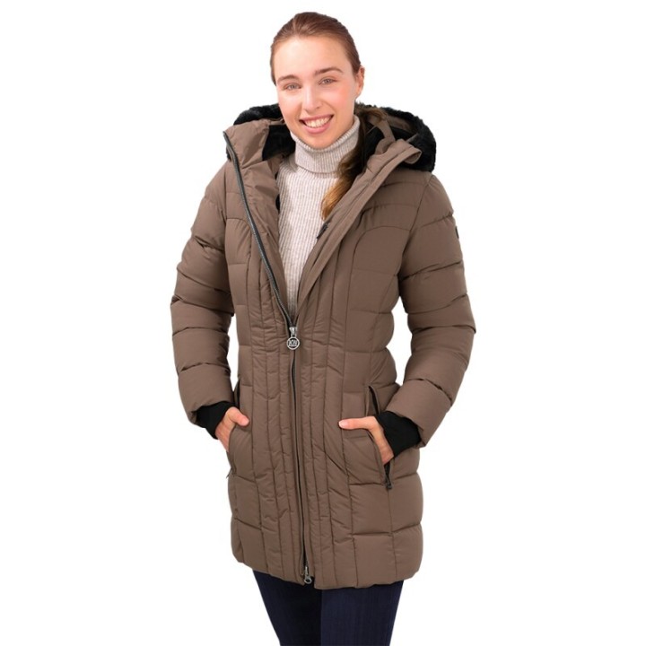 Knuffelwuff Damen Winterjacke Amsterdam Größe: M / 38 Khaki braun 36 - EU
