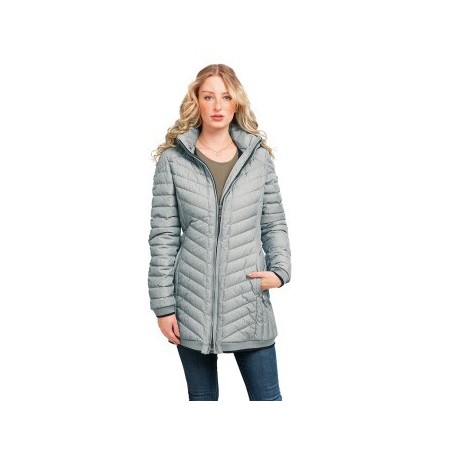Knuffelwuff leichte Damen Übergangsjacke Brooklyn hellgrau 36 - EU