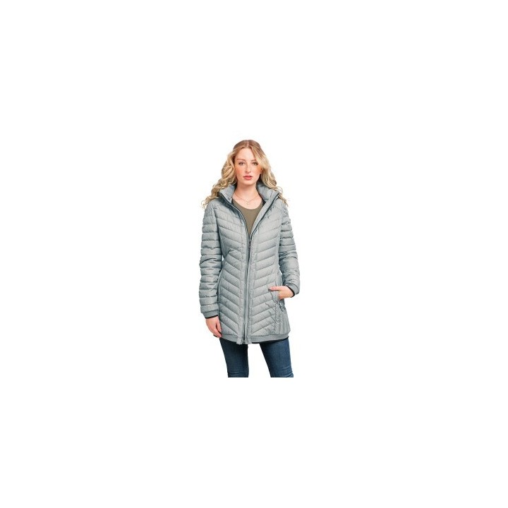 Knuffelwuff leichte Damen Übergangsjacke Brooklyn hellgrau 36 - EU