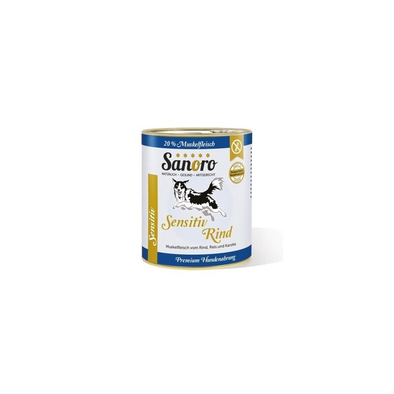 Sanoro Sensitiv Rind mit BIO-Gemüse 6x800g