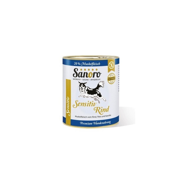 Sanoro Sensitiv Rind mit BIO-Gemüse 6x800g