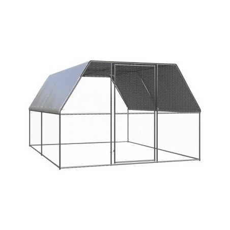VidaXL Outdoor Hühnerkäfig / Hühnerstall mit Komplettüberdachung 3 m, 4 m, 2 m
