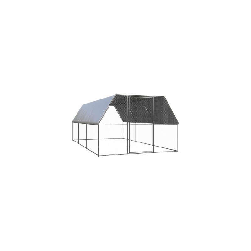 VidaXL Outdoor Hühnerkäfig / Hühnerstall mit Komplettüberdachung 3 m, 6 m, 2 m