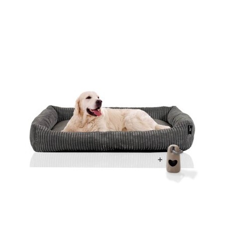 Rohrschneider Hundesofa XXL mit Gratis-Beigabe, weicher Cord