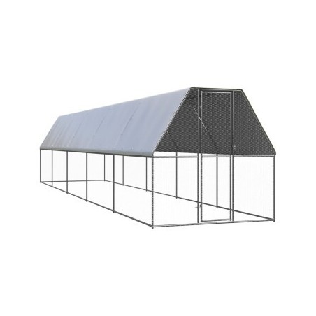 VidaXL Outdoor Hühnerkäfig mit Komplettüberdachung 2 m, 10 m, 2 m
