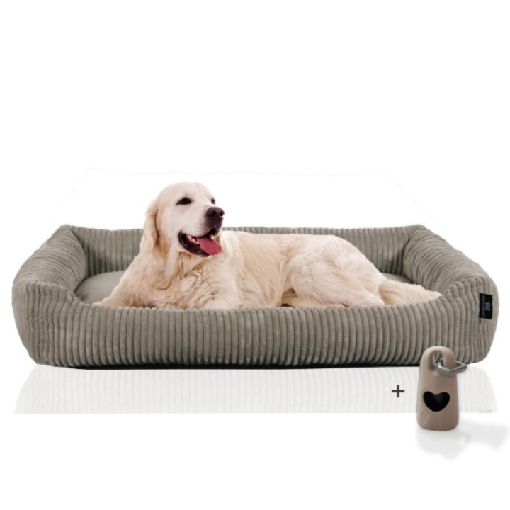 Rohrschneider Hundesofa XXL mit Gratis-Beigabe, weicher Cord