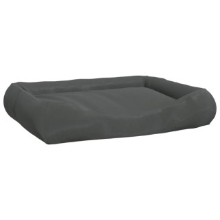 VidaXL Hundebett mit Kissen Oxford-Gewebe dunkelgrau 75 cm, 19 cm, 89 cm