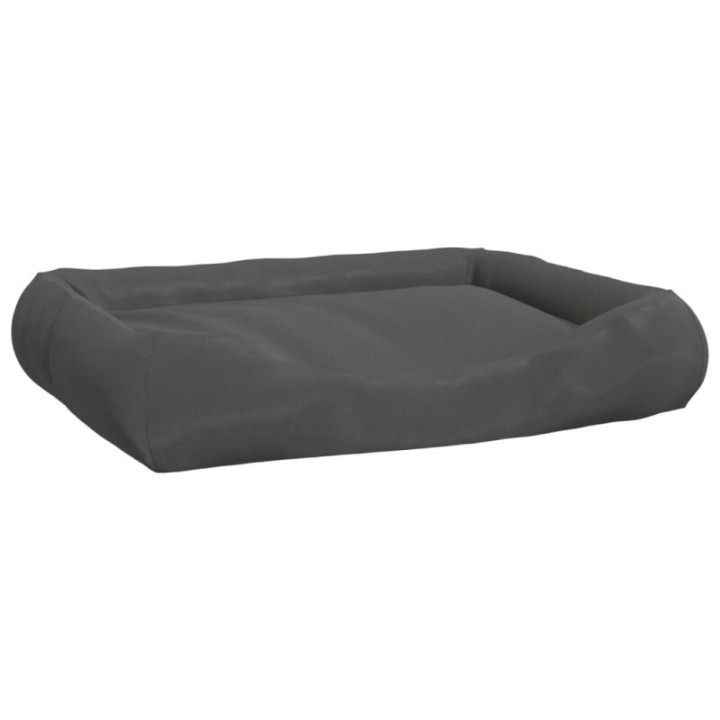 VidaXL Hundebett mit Kissen Oxford-Gewebe dunkelgrau 75 cm, 19 cm, 89 cm