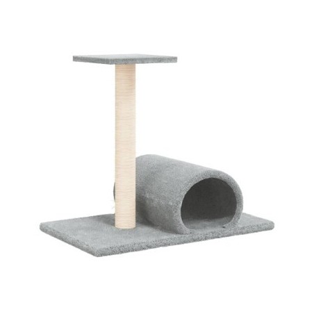 VidaXL Kratzbaum mit Tunnel grau