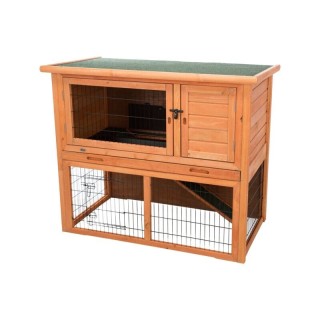 Trixie Kleintierstall mit Freilaufgehege braun