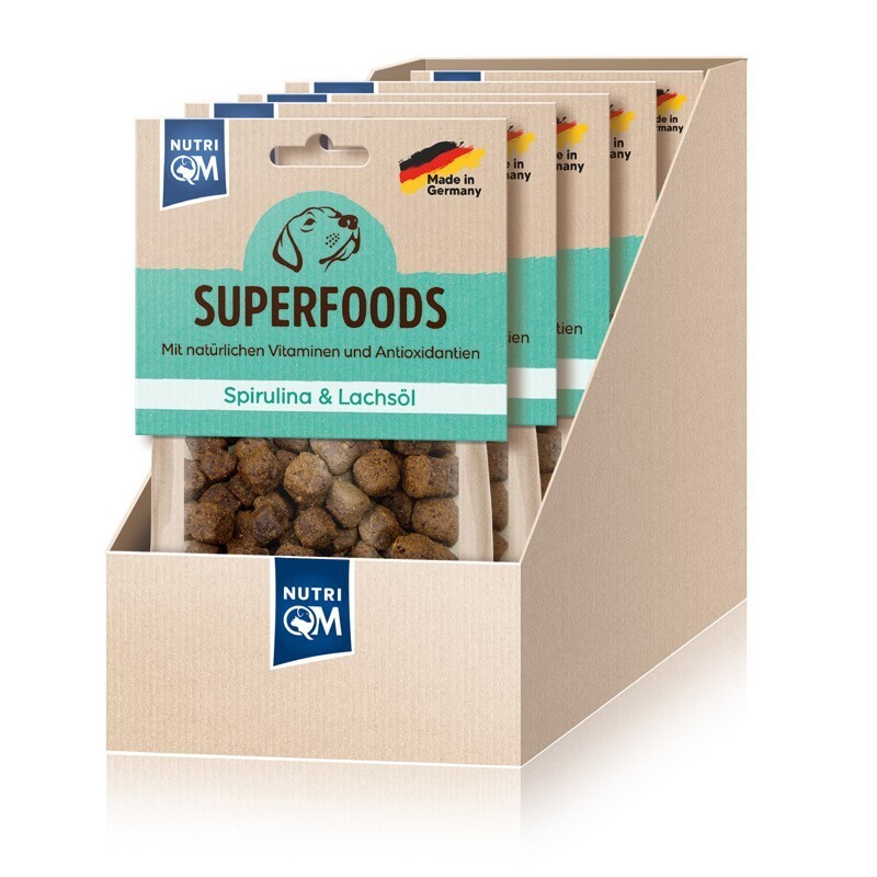 NutriQM Superfoods Spirulina&Lachsöl 5x 150g