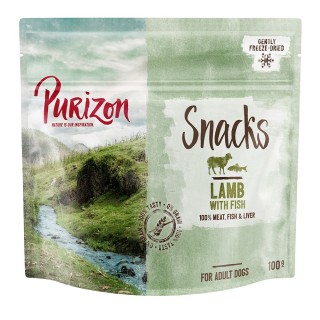 Purizon Snack Lamm mit Fisch - getreidefrei - Sparpaket: 3 x 100 g