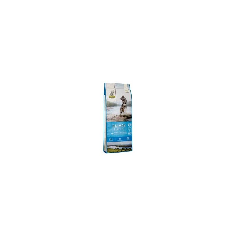 isegrim® RIVER Lachs mit Beeren & Wildkräutern Trockenfutter, 12 kg, Hundefutter trocken
