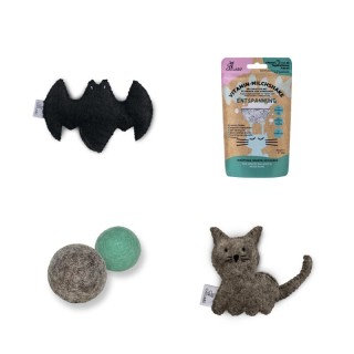 Catlabs Spielzeugset + Snack Purrfect Playtime