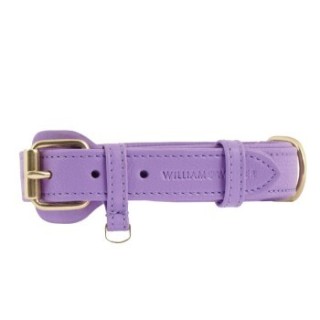 William Walker Hundehalsband Plain Lavender L