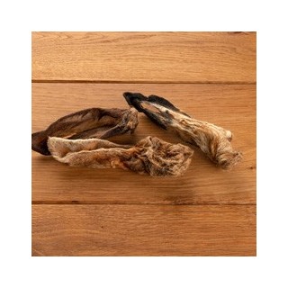 alsa-nature Lamm-Ohren mit Fell Kauartikel, 200 g, Länge: ca. 15 cm, Durchmesser:  ca. 3 cm, Hundefutter