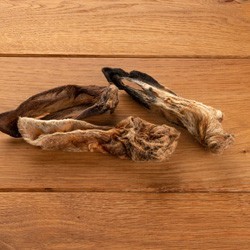 alsa-nature Lamm-Ohren mit Fell Kauartikel, 200 g, Länge: ca. 15 cm, Durchmesser:  ca. 3 cm, Hundefutter