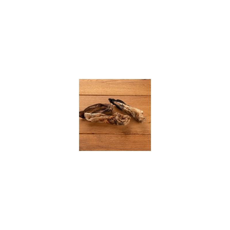 alsa-nature Lamm-Ohren mit Fell Kauartikel, 200 g, Länge: ca. 15 cm, Durchmesser:  ca. 3 cm, Hundefutter