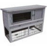 DOGS in the CITY FLAMINGO Kaninchenstall "Loft Cottage" grau