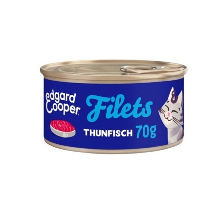 Edgard & Cooper Nassfutter Katze Adult Filets Thunfisch 24x70 g