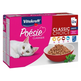 Vitakraft Poésie Classic Sauce Mixpaket - 12 x 85 g