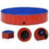 VidaXL Hunde-Pool rot 1,6 m, 30 cm