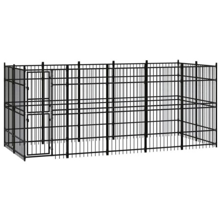 VidaXL Hundezwinger Box Stahl 4,8 m, 1,92 m, 2 m