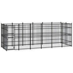 VidaXL Hundezwinger Box Stahl 5,76 m, 1,92 m, 2 m