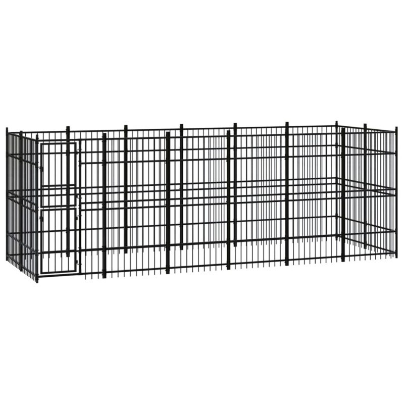 VidaXL Hundezwinger Box Stahl 5,76 m, 1,92 m, 2 m