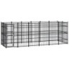 VidaXL Hundezwinger Box Stahl 5,76 m, 1,92 m, 2 m